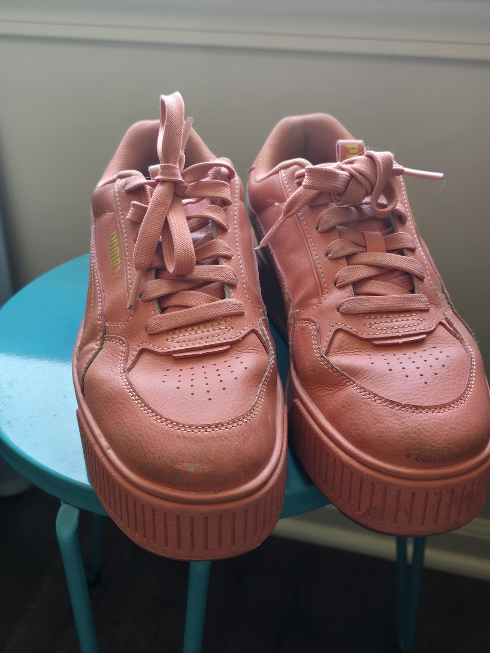 Puma Pink Platform Sneakers